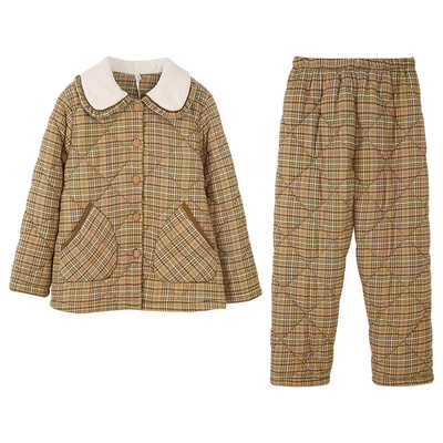 安之伴【巨保暖】三层夹棉睡衣女士冬季冬款加厚珊瑚绒棉袄家居服