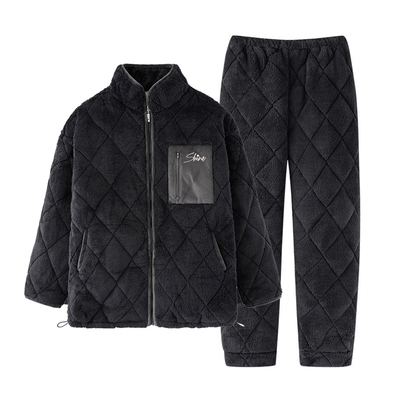 家居服套装雯情男加厚加绒