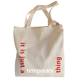 文艺超大容量单肩帆布包 厚款纯棉文字百搭布袋 简约英文学生书包