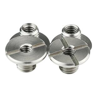 云台配件三脚架转接螺丝不锈钢转换螺母3/8转1/4汽车手机支架改装