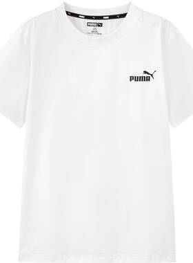 PUMA彪马童装优可丝儿童短袖凉感排汗男童时尚短袖t恤新款上衣