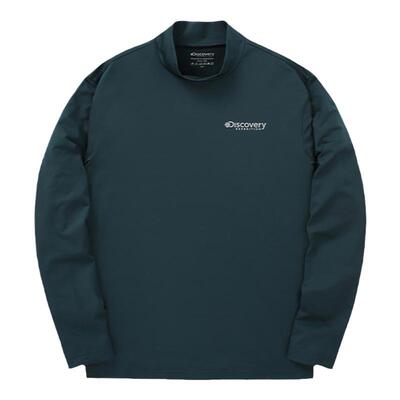 Discovery探索秋冬户外运动保暖内搭简约基础高领长袖T恤男