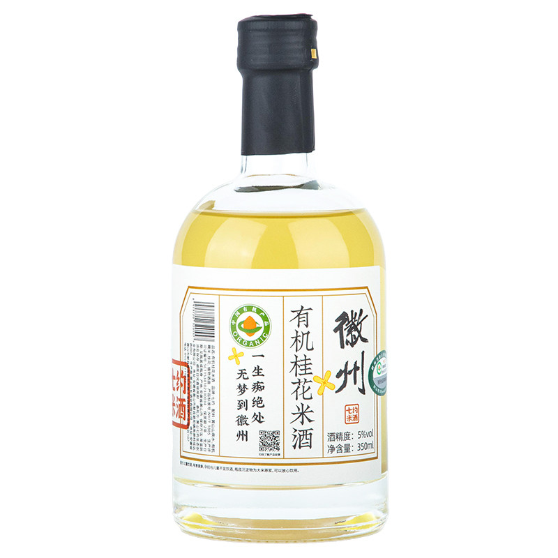七约桂花米酒350ml6瓶装礼盒装
