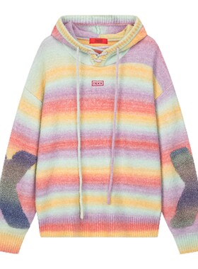 INXX明星同款连帽套头针织衫