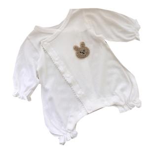 新生儿0一3月婴儿夏装女100天宝宝衣服套装薄款连体衣525966码兔