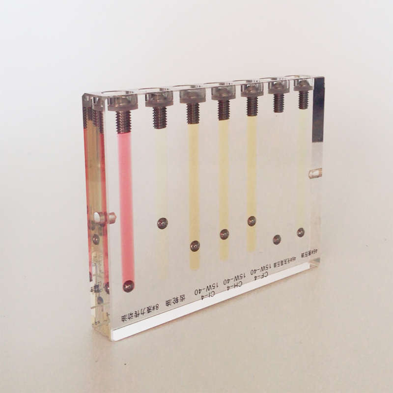 汽车机油油质对比仪比较器变速箱油粘度检测仪演示架测试工具玻璃