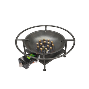 低汤灶商用汤桶矮锅卤菜专用矮脚天然气带熄火保护低压猛火炉架托