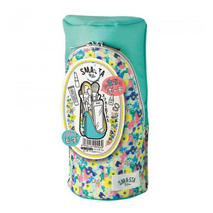 日本SONIC索尼克 多功能文具收纳包化妆包大容量笔筒直立变形笔袋