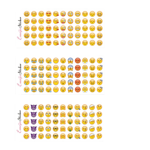 qq表情贴纸emoji贴纸表情包包邮贴图贴画手帐创意大小日记贴新版
