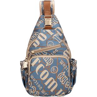 盛装舞步时尚新款帆布包多层胸包大容量休闲旅行包旅游包潮X30