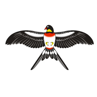 儿童风筝2026新款微风易飞手持钓鱼竿动态燕子户外运动春游迷你小