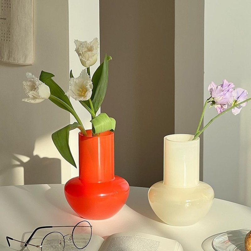 中古摆件中古日历中古玻璃客厅简约酒店现代复古摆件装饰花瓶卧室