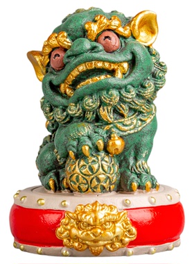逗兽记青砂石摆件国潮桌面茶宠