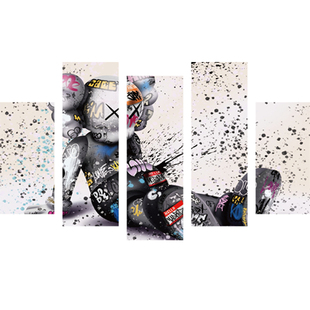 网红理美发廊店打卡墙面装饰品挂画形象贴高级感海报氛围背景摆件