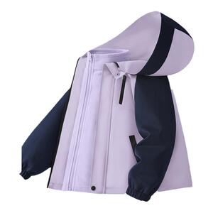 棉致女童外套三合一可拆卸冬季新款防水冲锋儿童衣服男童风衣冬