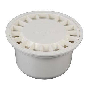 PVC排水管地漏 预埋防臭高封地漏盖头50 75喇叭地漏 工程预埋配件