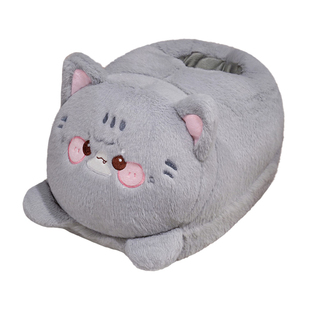 卡通暖脚拖鞋宿舍办公室暖足暖脚宝脚底插电式捂脚保暖鞋上网神器