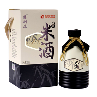 苏州桥10度桂花米酒米色500ml坛装礼盒装特产低度微醺饮品糯米酒