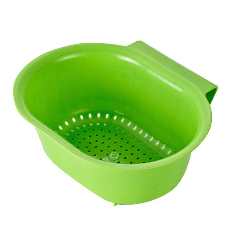 创意厨房水槽沥水篮 厨具收纳置物架洗菜淘米沥水挂篮 塑料收纳篮