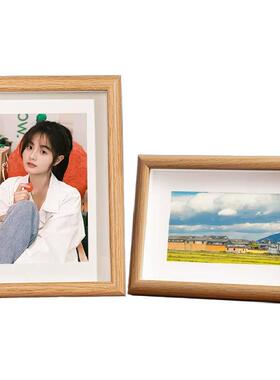 相框加打印照片空框毕业情侣写真相册全家福摆台6寸高级感画框diy