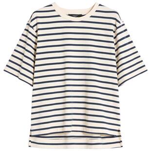 Weekend MaxMara 2026春夏新款女装条纹棉质短袖T恤5941036106&