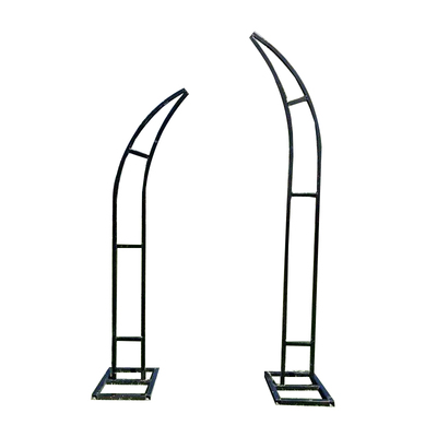 新款婚庆道具牛羊角门铁艺花艺拱门架子弧形户外婚礼拱门装饰路引