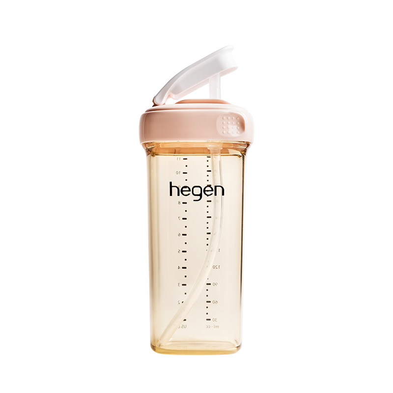 【自营】hegen海格恩吸管杯儿童学饮杯9个月以上宝宝PPSU直饮水杯
