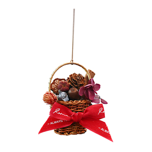 橙心如意2026新款橙片永生花车载香薰挂件汽车后视镜挂饰车内饰品