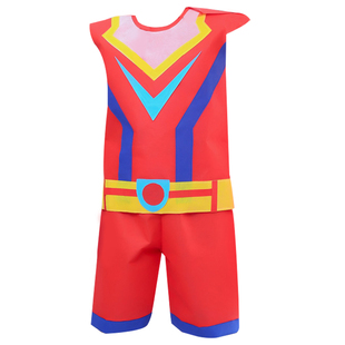 儿童环保服装废物利用手工材料制作DIY亲子时装秀超人幼儿园走秀