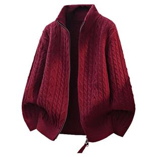 外套男士针织衫夹克时尚休闲2025秋冬季厚款毛衣青年毛线衣上衣服