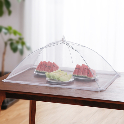 霜山日式厨房纱网罩饭菜罩菜伞可折叠饭罩防尘防苍蝇餐桌罩剩菜罩