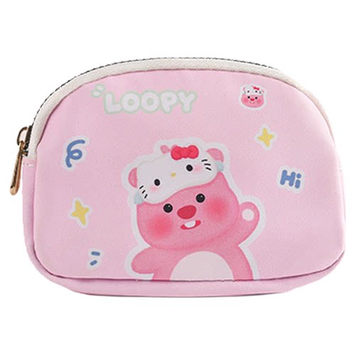 卡通双层硬币包大容量便携零钱包可爱小巧零钱袋钥匙多功能收纳包