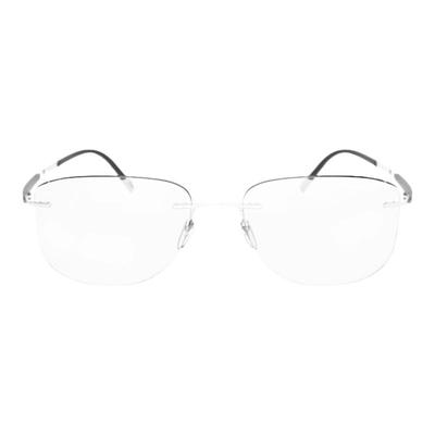 Silhouette诗乐方形钛合金眼镜框