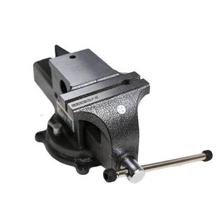 沪鼎全钢牛角台虎钳工业级台钳重型铸钢虎钳夹具4寸牛角台虎钳