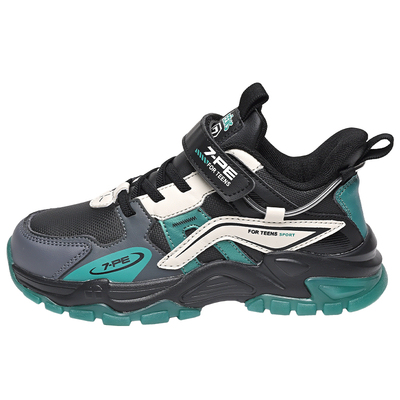 七波辉男童运动鞋皮面二棉鞋