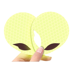 3m反光贴电动车贴纸汽车创意个性划痕遮挡装饰夜间荧光外星人贴画