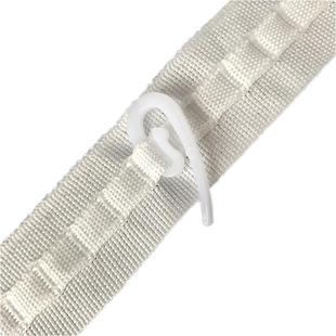 【布带+挂钩】窗帘布带韩式小抽带窗帘挂钩s钩窗帘配件辅料小尖钩