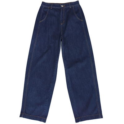 GOLDENBARRY|金和百瑞 505110女装丹宁蓝镰刀牛仔裤