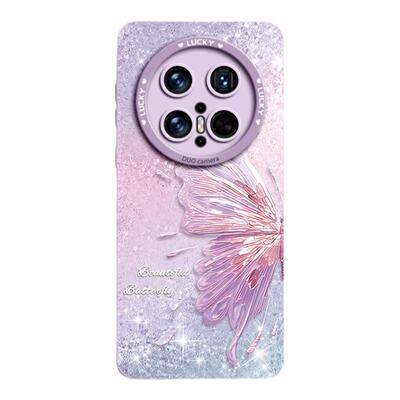 炫彩珠光蝴蝶液态硅胶壳