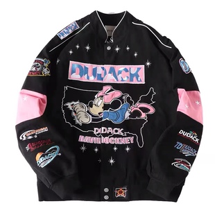 dudack杜戴克新款外套男女同款夹克学生宽松潮牌棒球服加厚外套