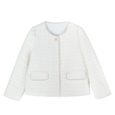 外套时髦公主小香风羊毛呢子