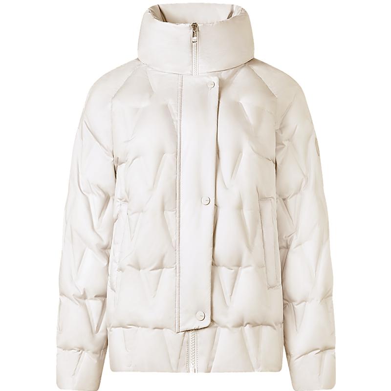 波司登奥莱秋季短款时尚显白显气质立领舒适轻薄羽绒服V型压胶