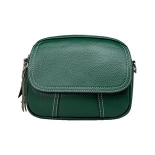 头层牛皮多隔层单肩斜挎小包女百搭2026新款真皮宽肩带手机零钱包