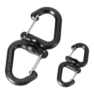 户外露营灯配件便携旋转s型背包扣螺丝吊环登山扣360度多功能扣