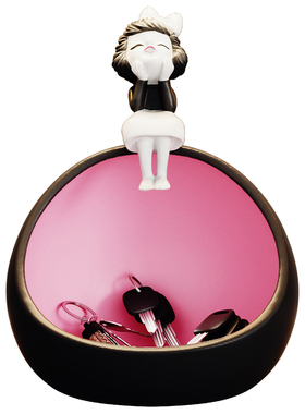 进门玄关钥匙收纳摆件奶油风儿童房客厅电视柜酒柜高级感装饰品