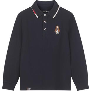 暇步士童装男童长袖polo衫春装新款大童宝宝弹力T恤儿童休闲上衣