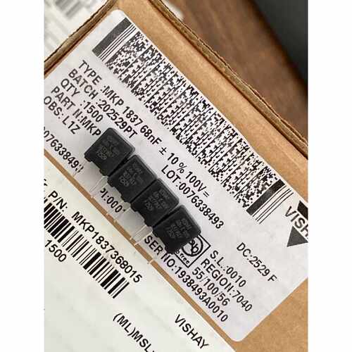 100v68nf威世薄膜电容mkp1837系列，5mm脚距，