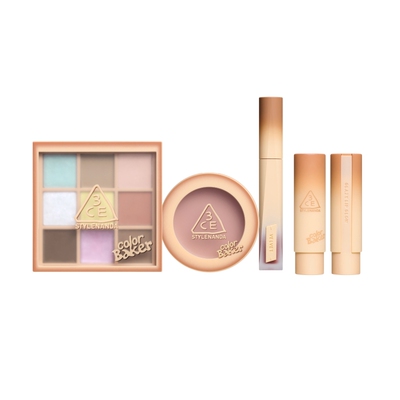 【烘焙限定全家福】3CE色彩烘焙 九宫格眼影腮红唇釉唇膏口红礼物