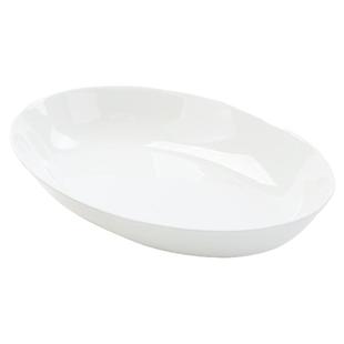 梓宁骨瓷鱼盘纯白家用菜盘新款轻奢餐具陶瓷碟子盘子烤鱼蒸鱼盘子