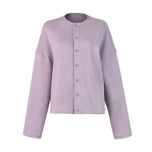 【惊喜特价】Bettychow 棉质圆领外套 自然别致领口春夏百搭上衣